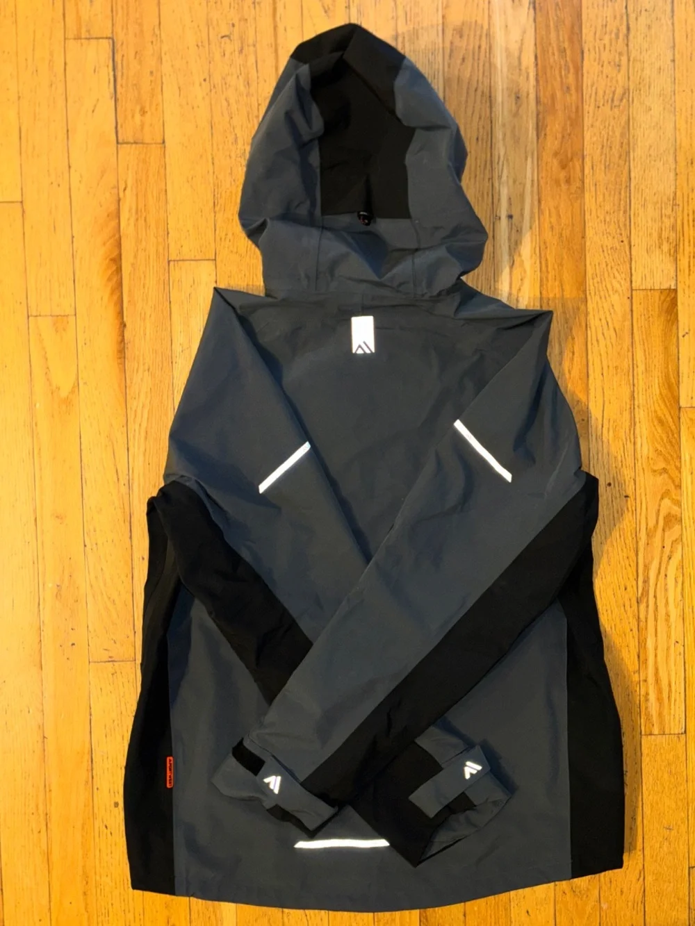 Portwest NWT EV460 Waterproof Shell Jacket - Charcoal, Black & Orange - Large